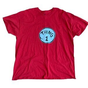 Dr. Seuss THING 1 Tshirt Red sz 2x